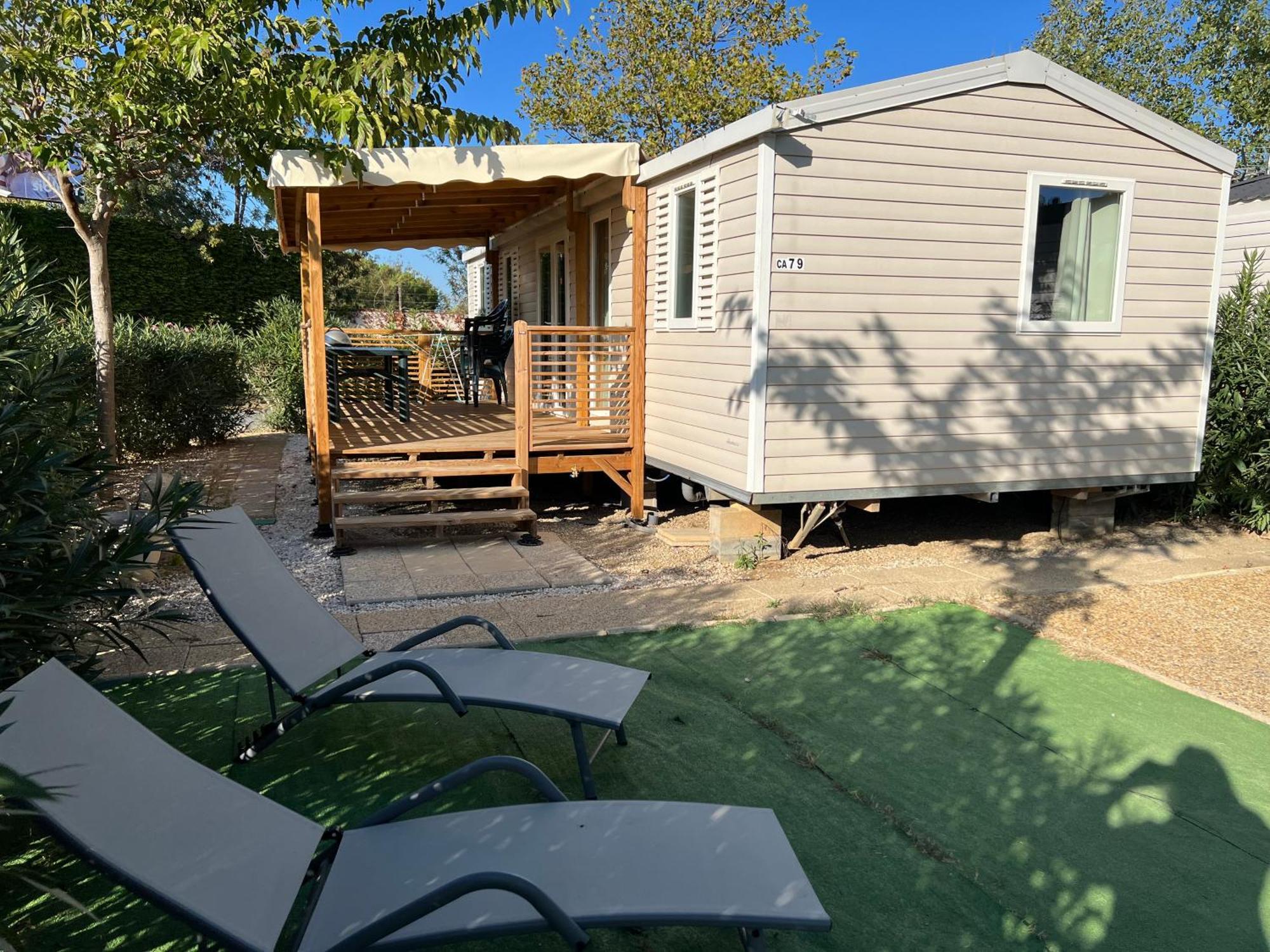 Mobilhome La Carabasse Vias Plage Exterior foto